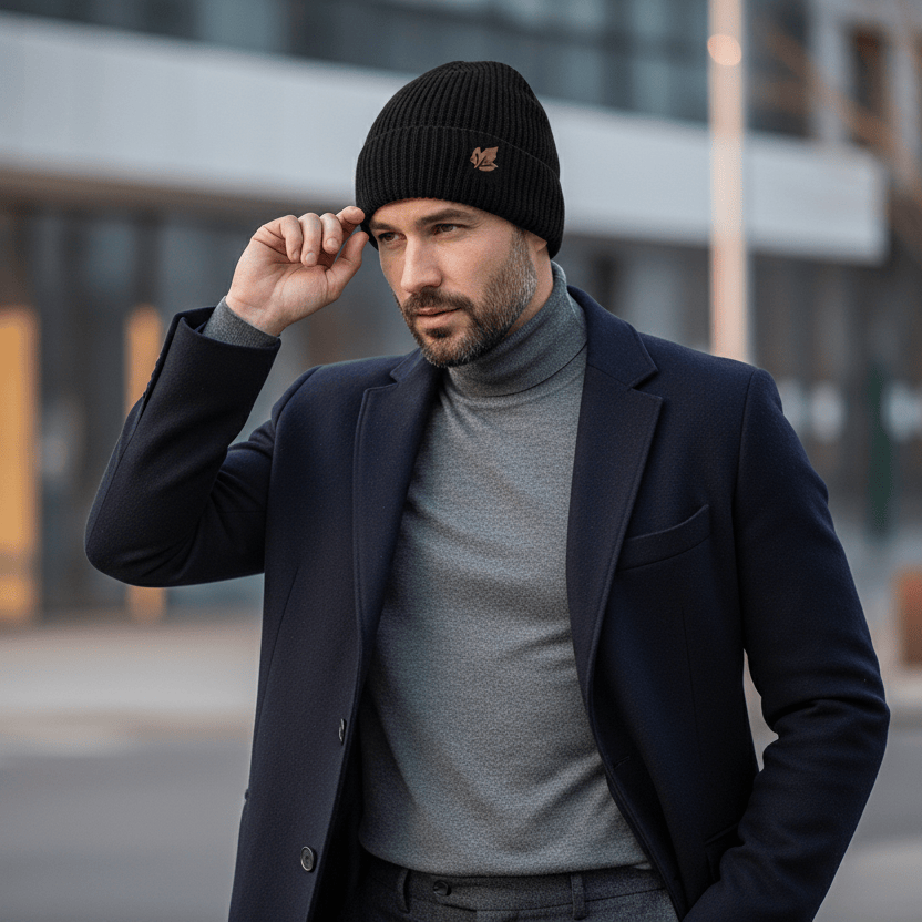 Bonnet en Maille Élégant