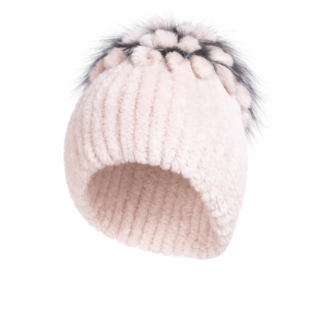 Bonnet Femme Luxe en Fausse Fourrure