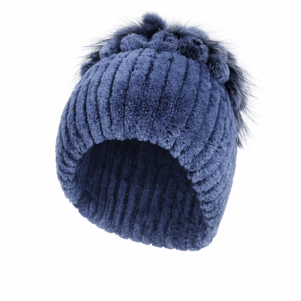 Bonnet Femme Luxe en Fausse Fourrure