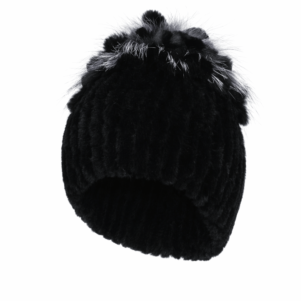 Bonnet Femme Luxe en Fausse Fourrure