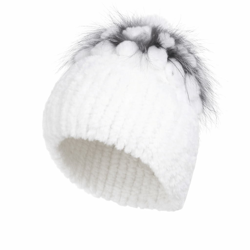 Bonnet Femme Luxe en Fausse Fourrure