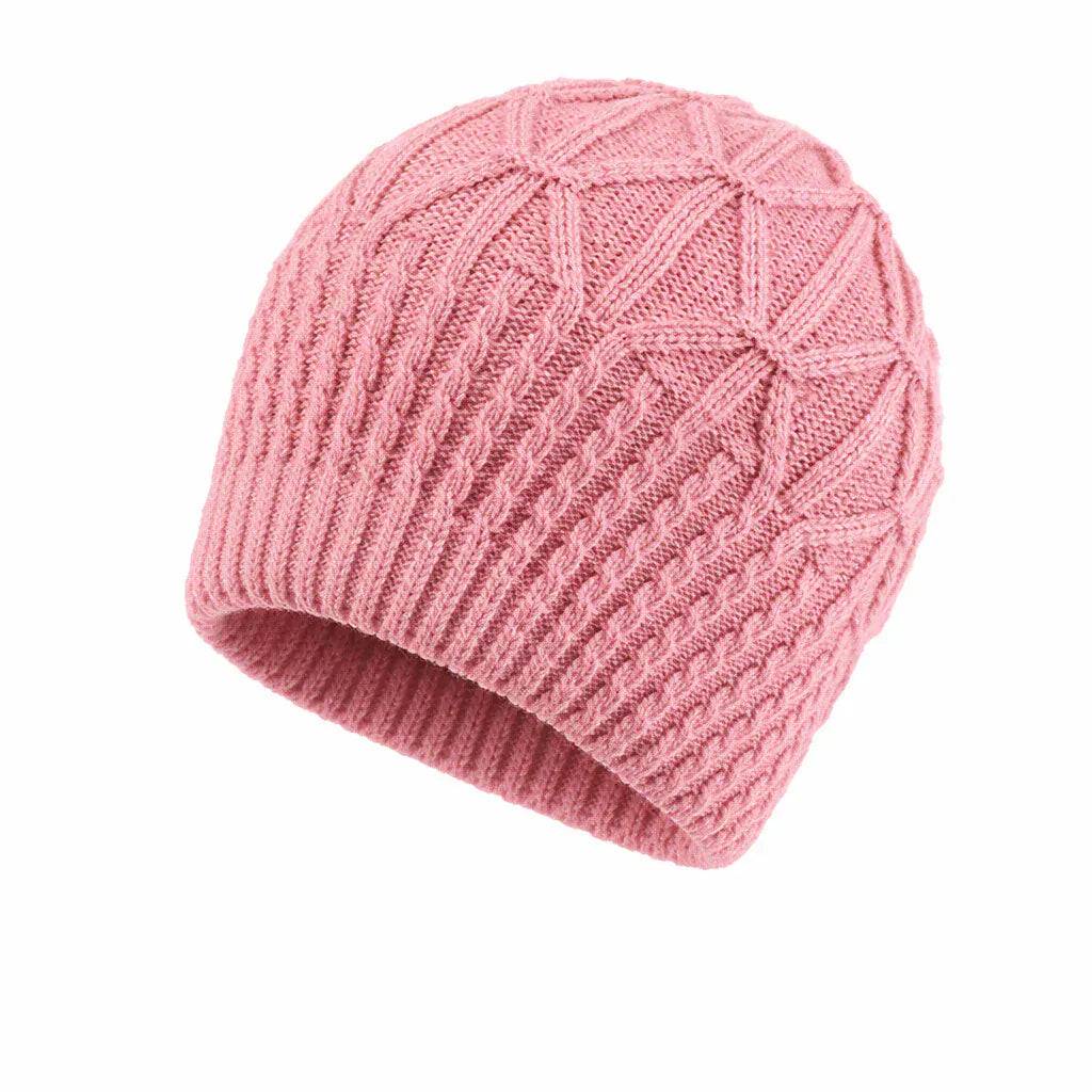 Bonnet Femme Matière Douce avec Détails en Relief