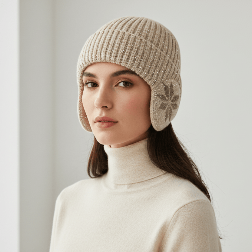 Bonnet Hiver avec Protège-Oreilles Ultra-Chaud et Doux