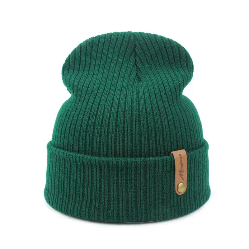 Bonnet Long en Maille Côtelée