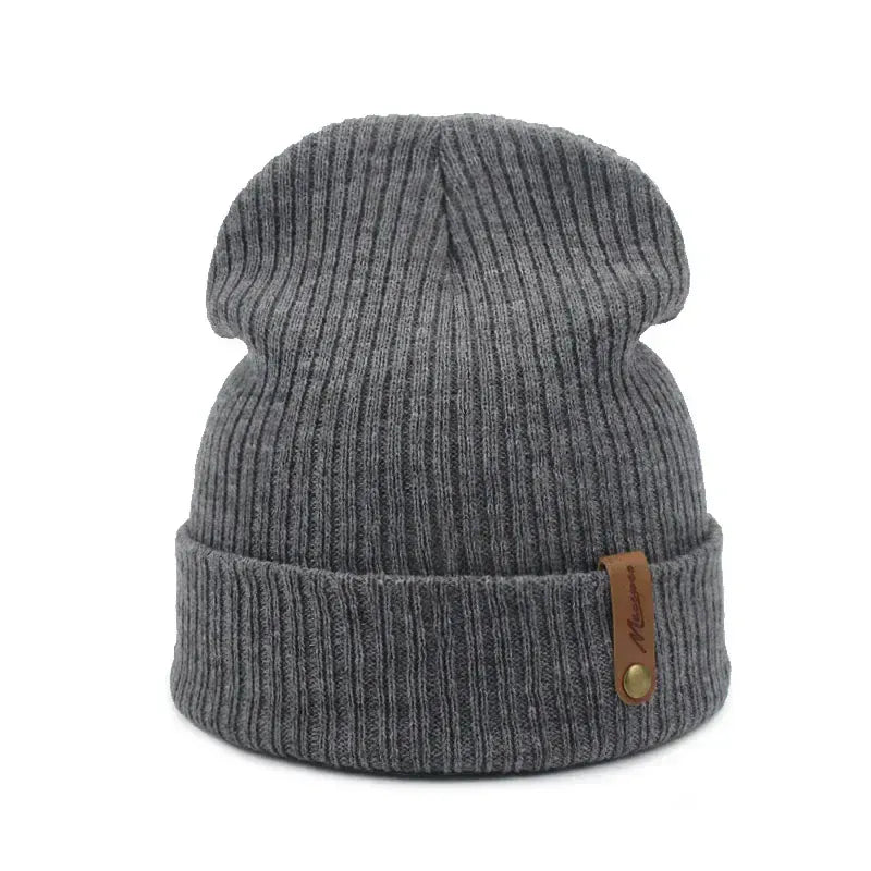 Bonnet Long en Maille Côtelée