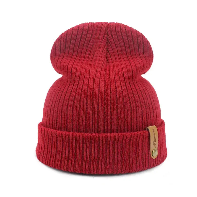Bonnet Long en Maille Côtelée