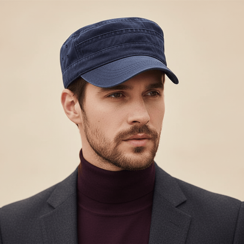 Casquette à visière plate
