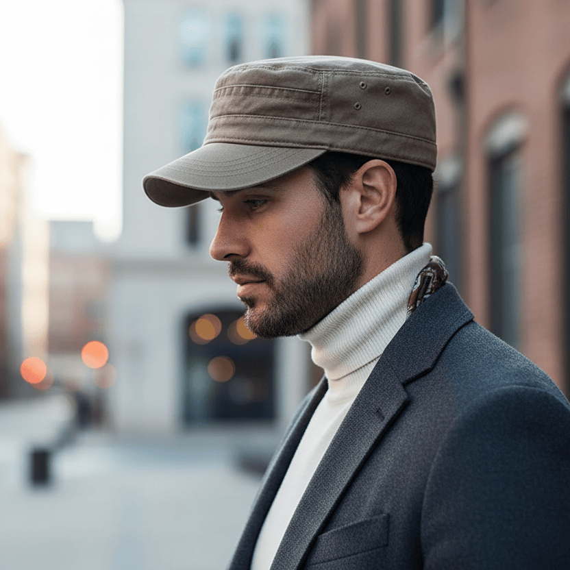 Casquette à visière plate