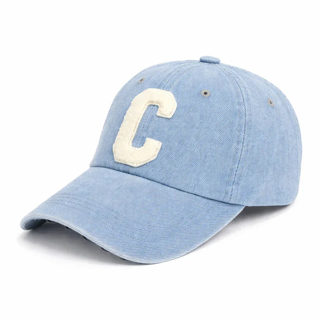 Casquette Denim Letter