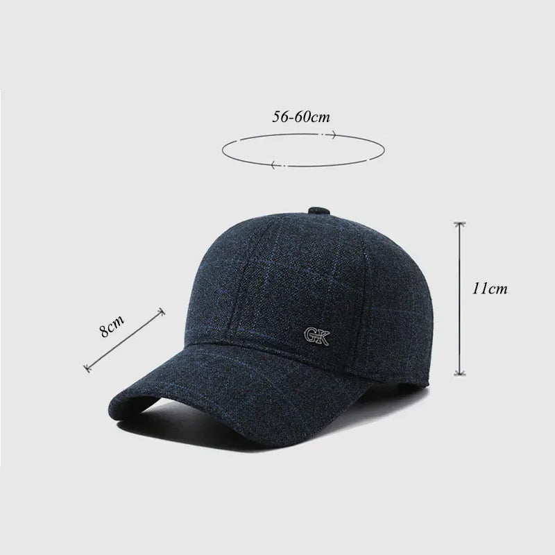 Casquette Élégante à Carreaux