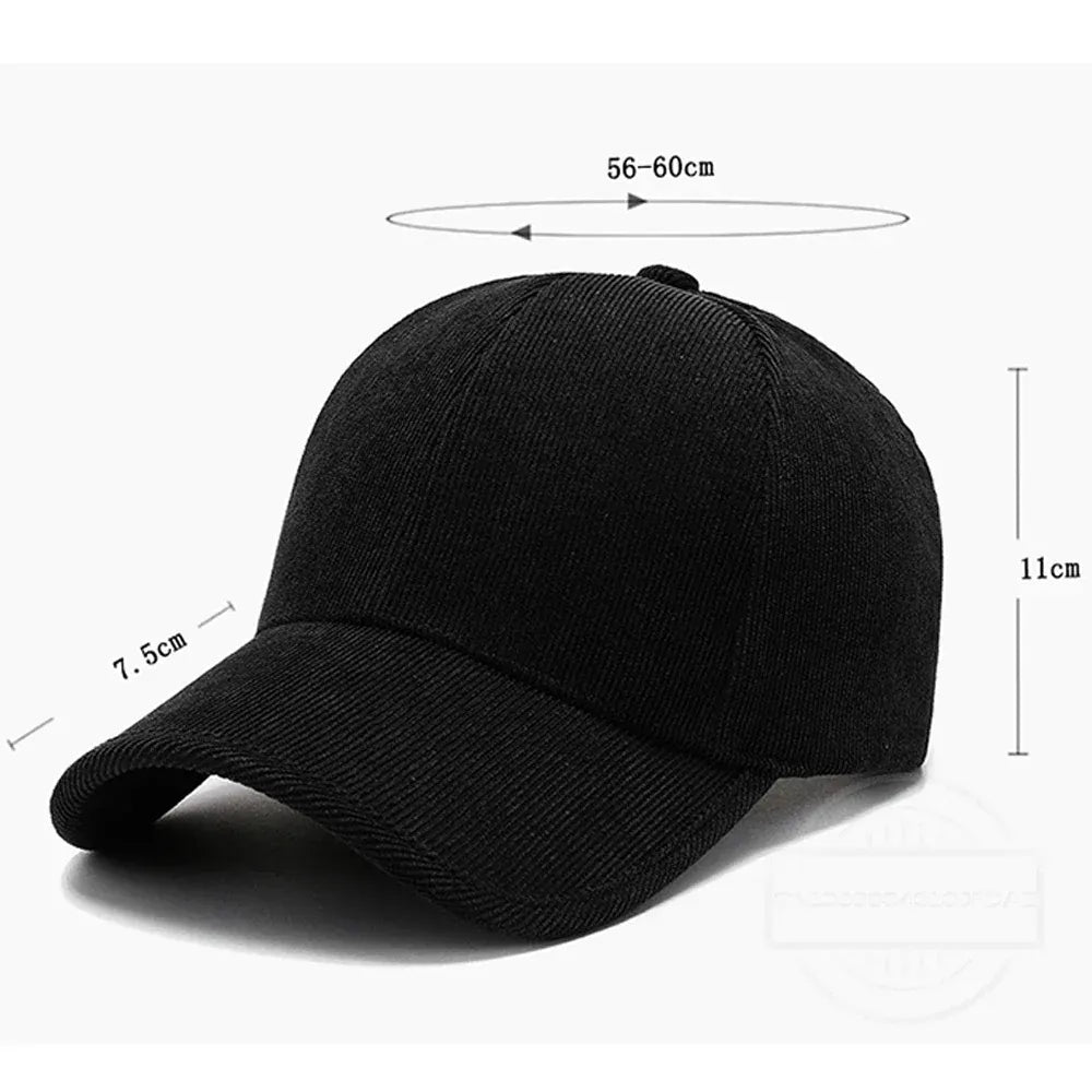 Casquette en Velours Côtelé