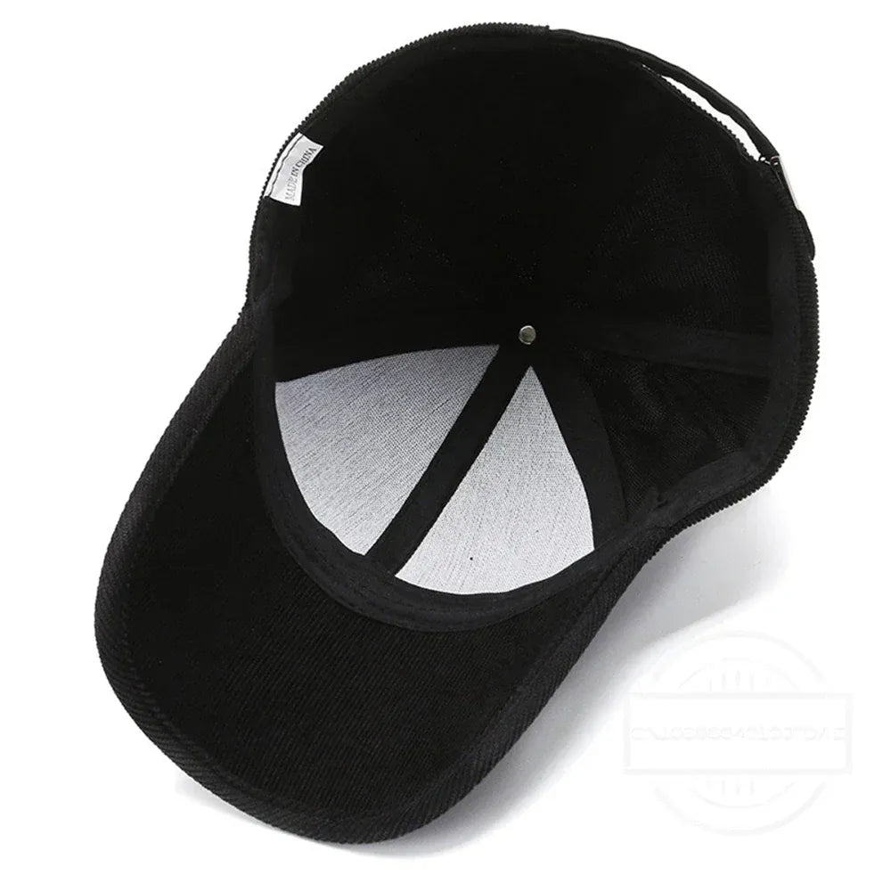 Casquette en Velours Côtelé