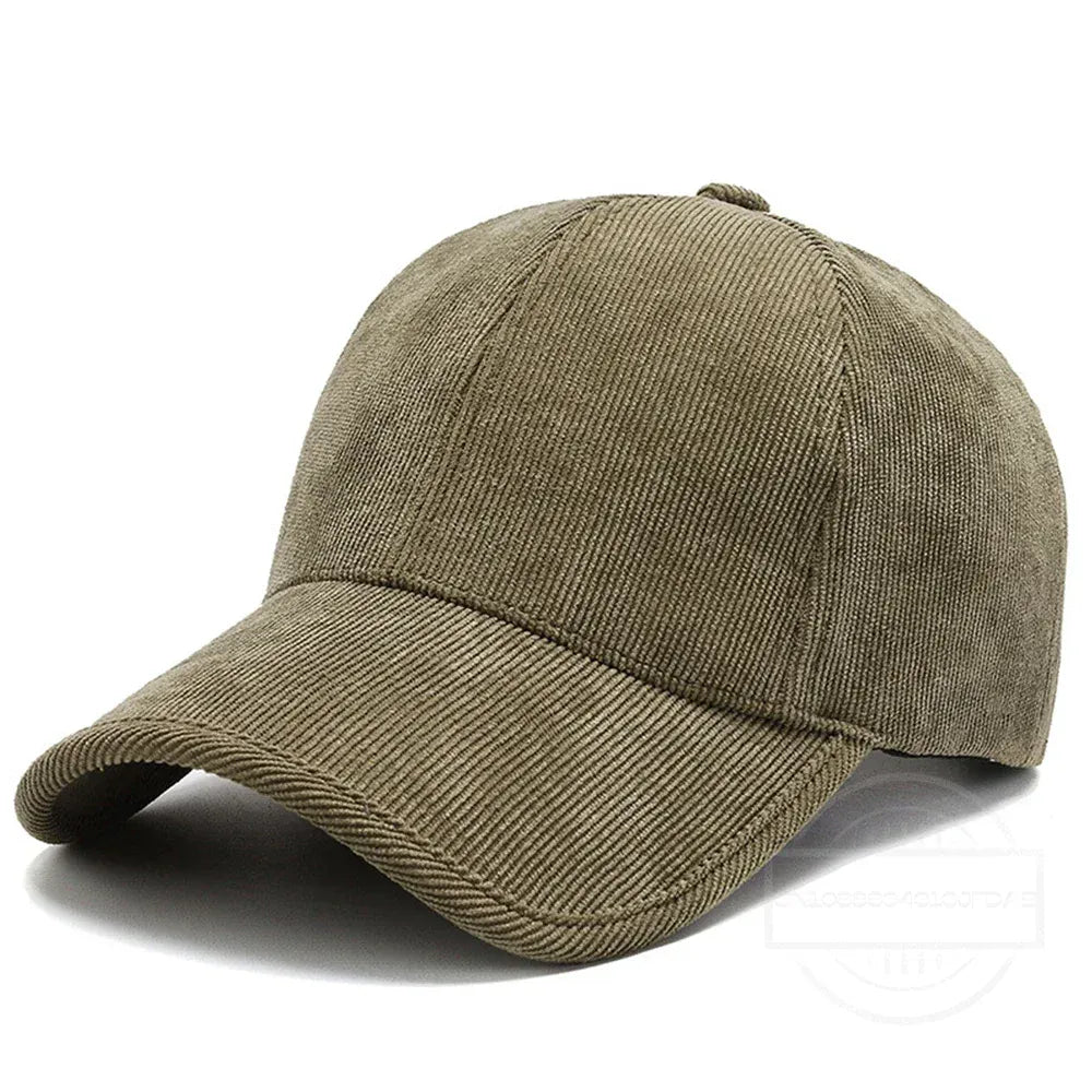 Casquette en Velours Côtelé