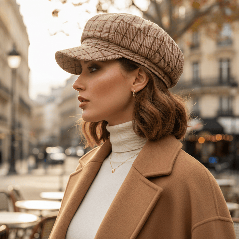 Casquette Gavroche à Carreaux