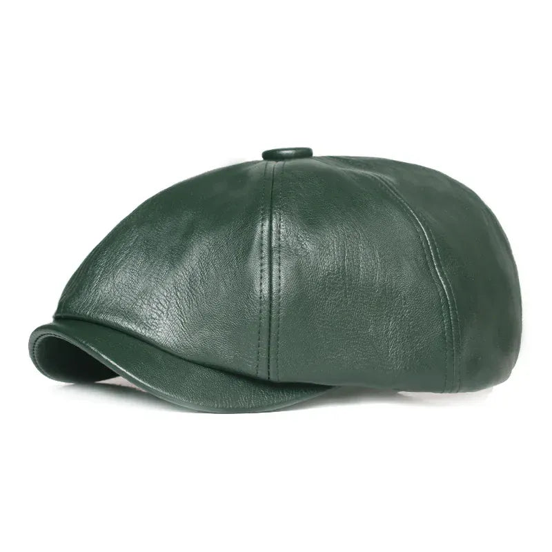 Casquette Gavroche Cuir Authentique