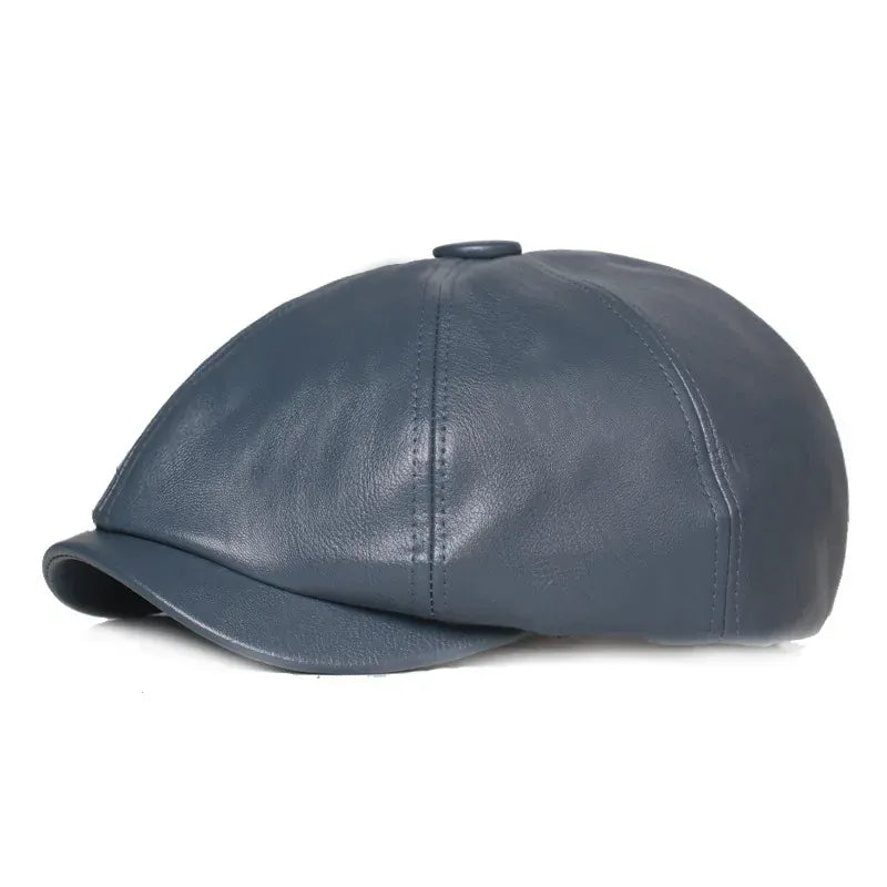 Casquette Gavroche Cuir Authentique