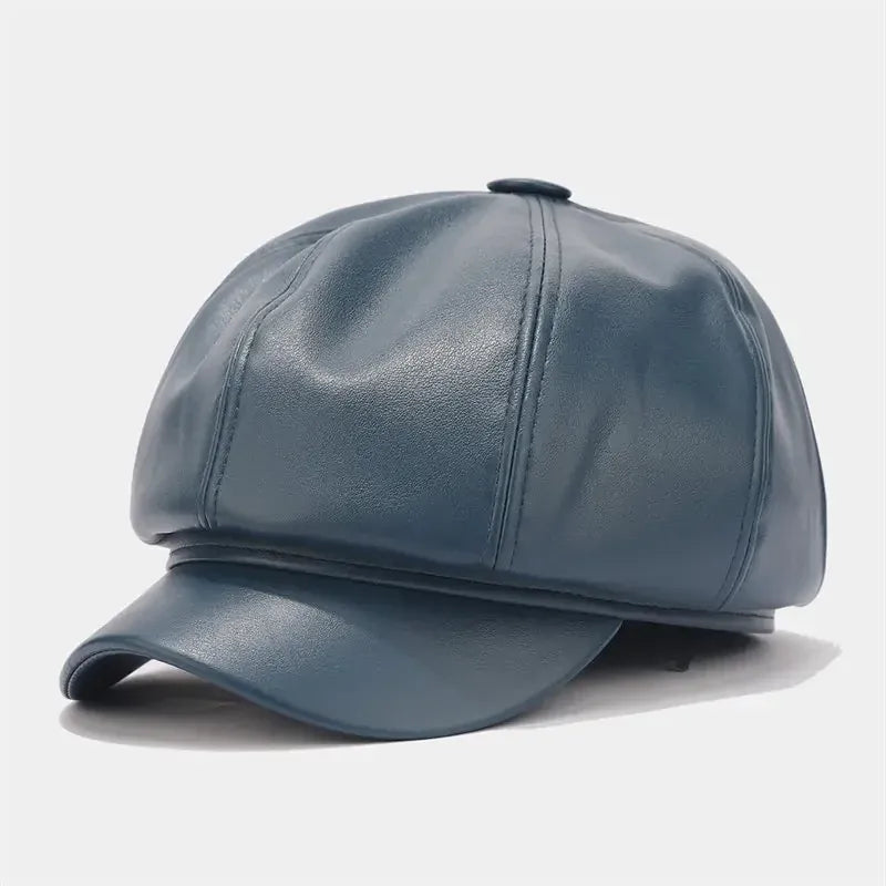 Casquette Gavroche Femme en Cuir