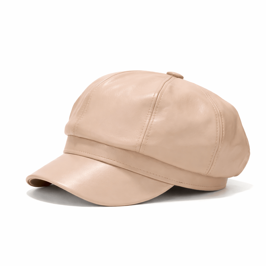 Casquette Gavroche Femme en Cuir