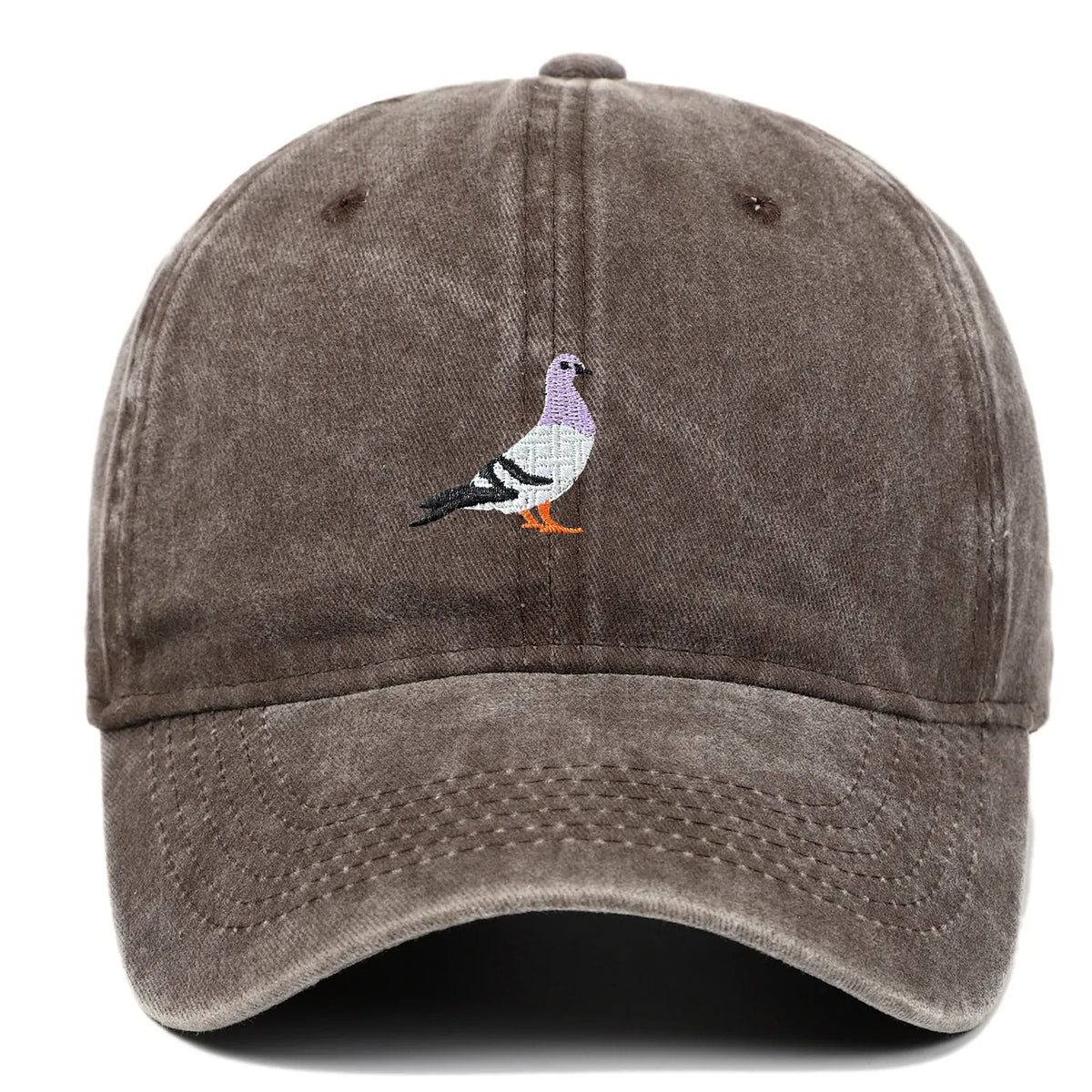 Casquette Vintage Brodée Oiseau