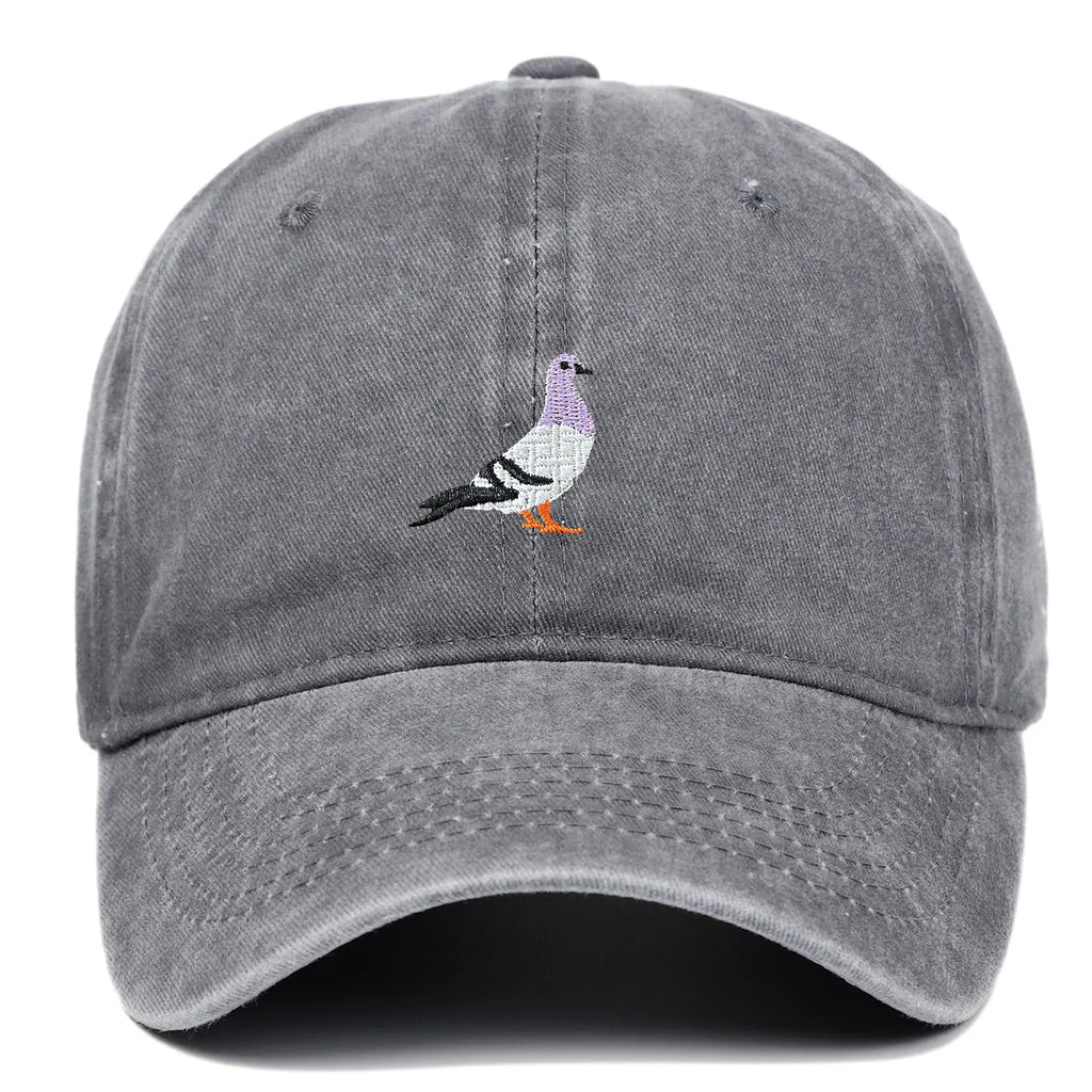 Casquette Vintage Brodée Oiseau
