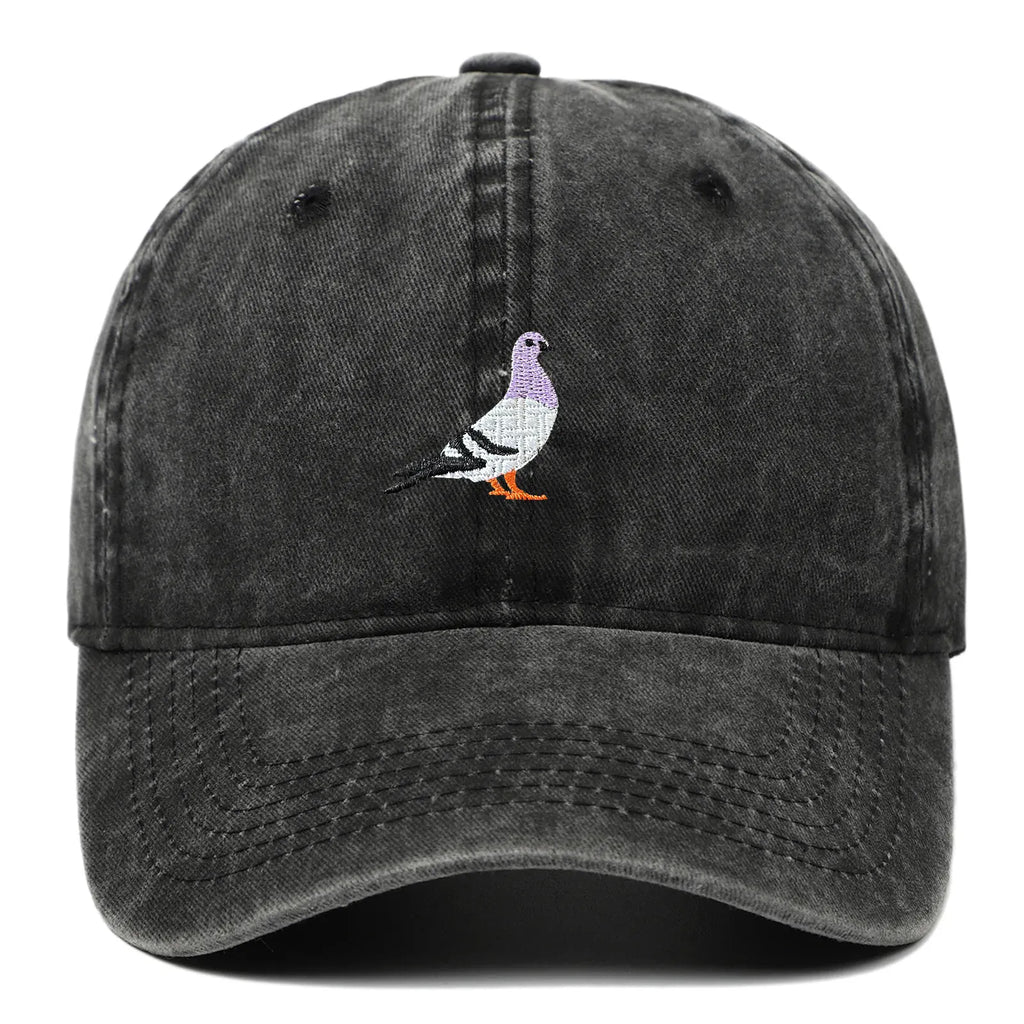 Casquette Vintage Brodée Oiseau