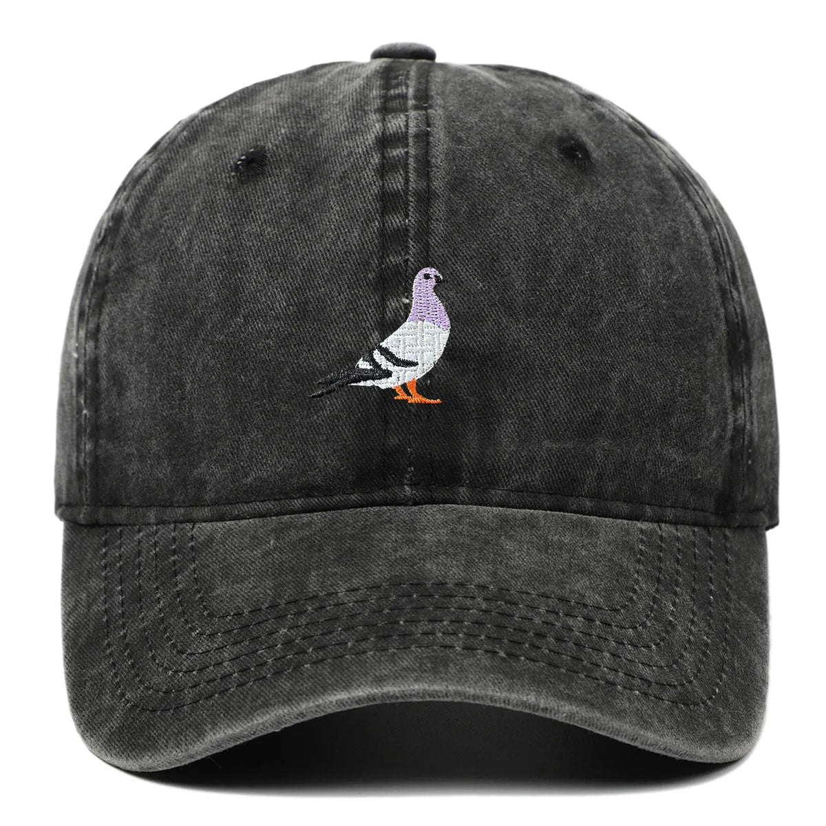 Casquette Vintage Brodée Oiseau