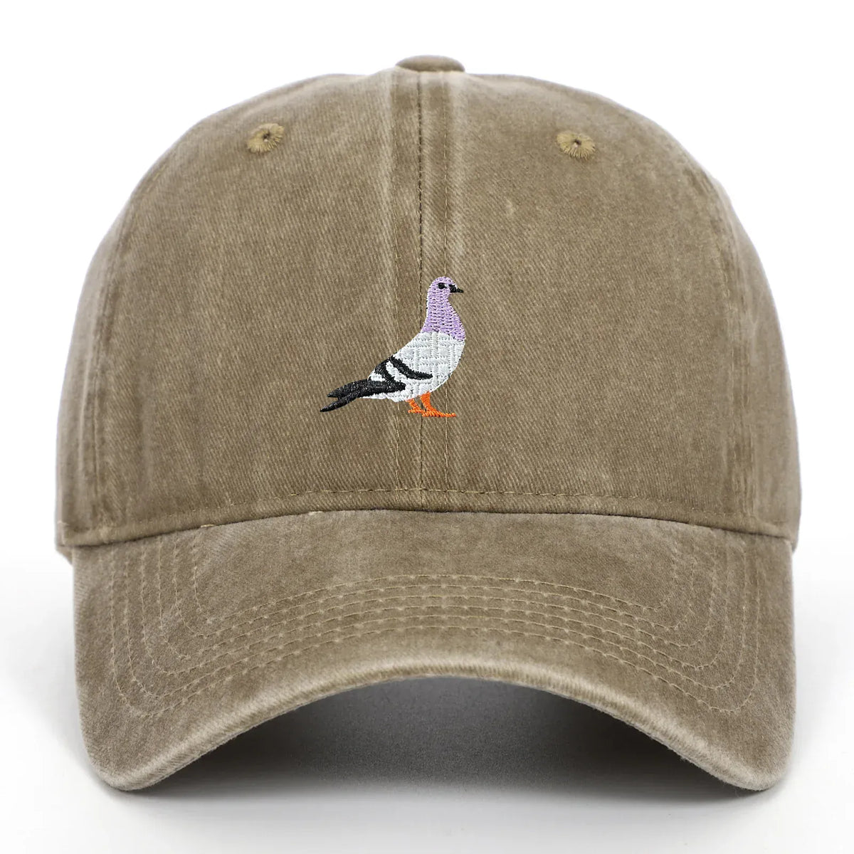 Casquette Vintage Brodée Oiseau