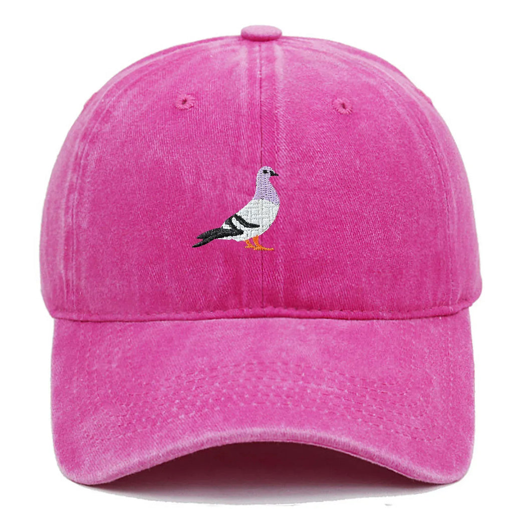 Casquette Vintage Brodée Oiseau