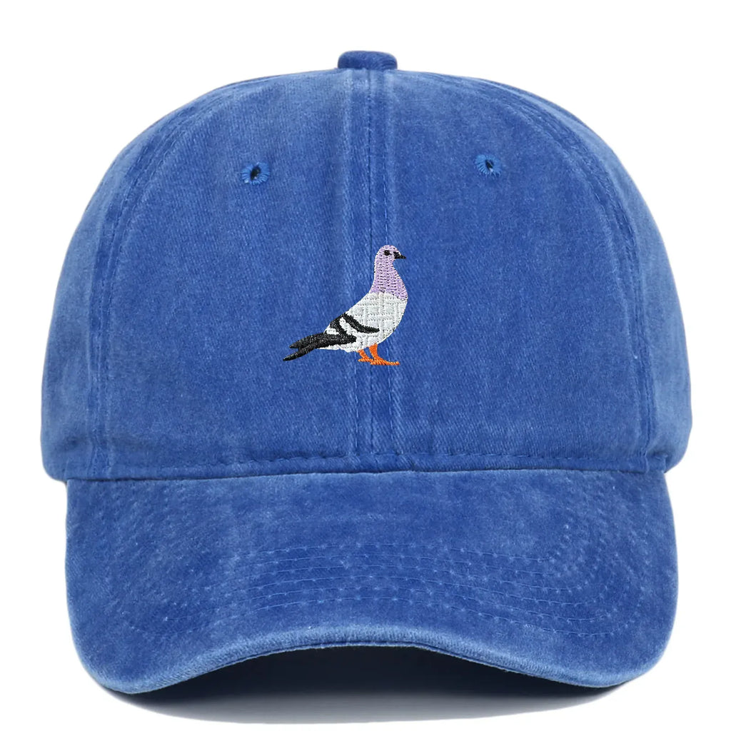 Casquette Vintage Brodée Oiseau