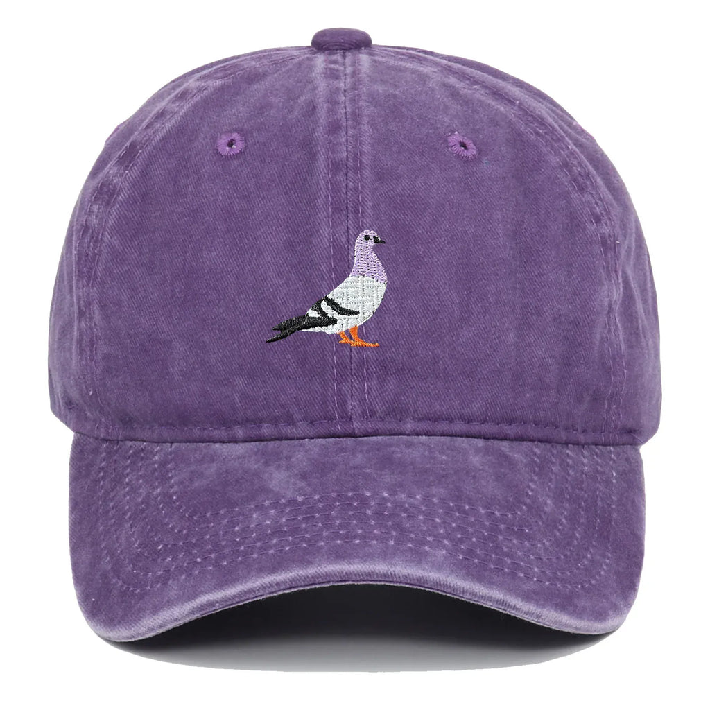 Casquette Vintage Brodée Oiseau