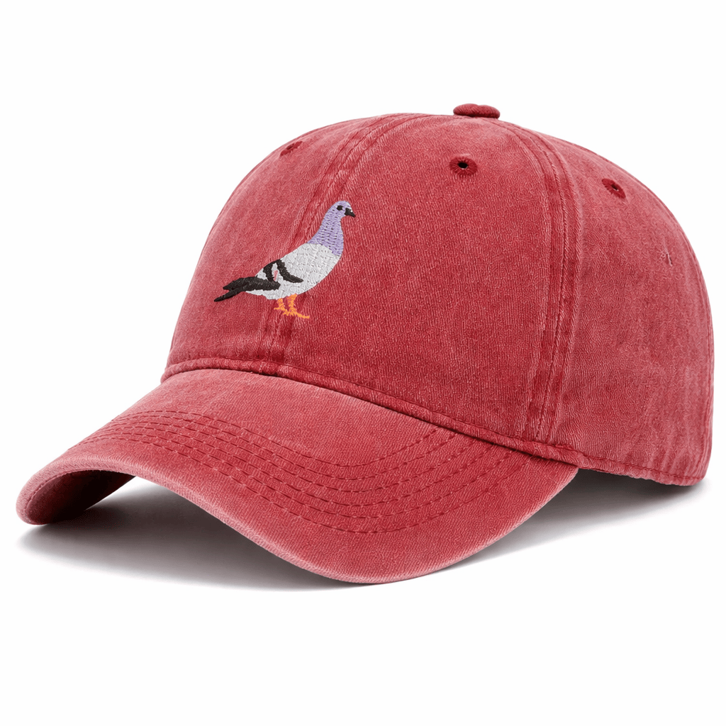 Casquette Vintage Brodée Oiseau