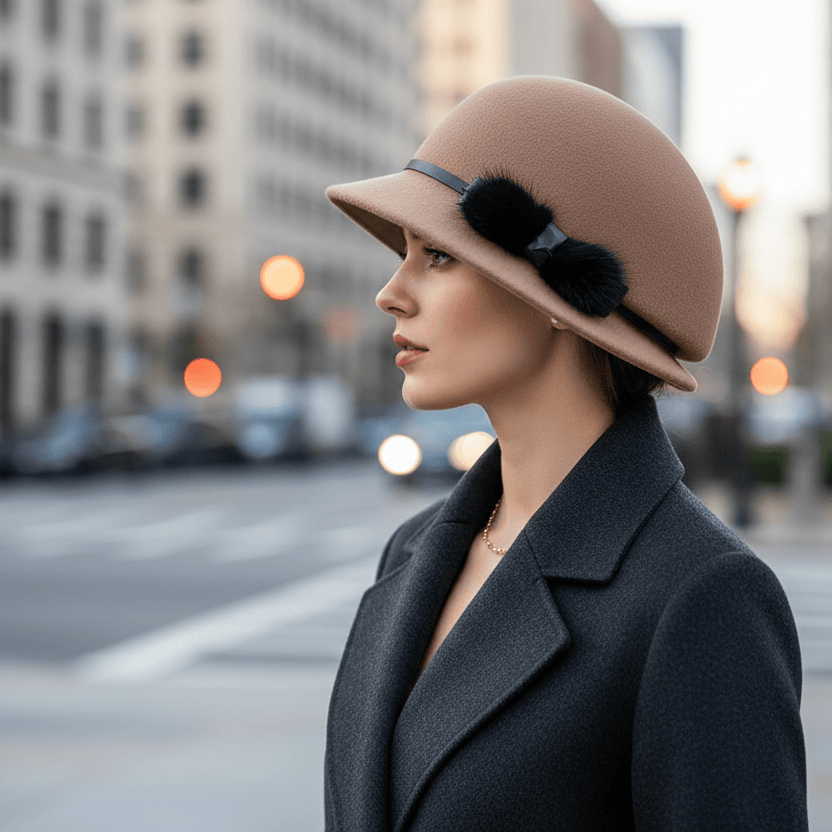 Chapeau Cloche Melon Femme Laine