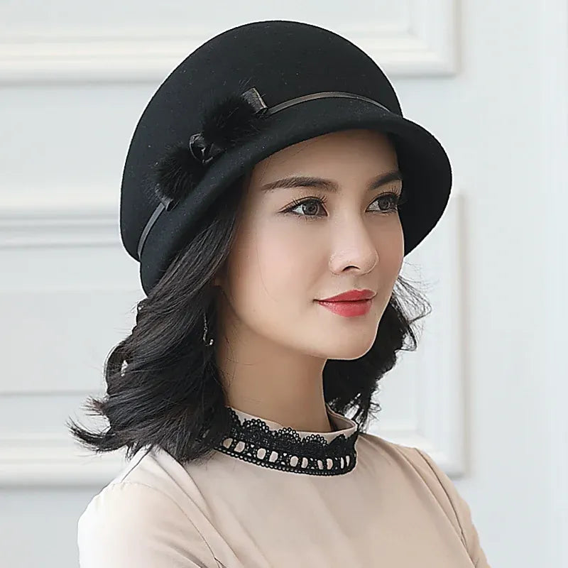 Chapeau Cloche Melon Femme Laine