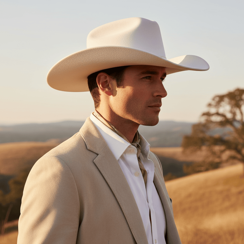 Chapeau Cowboy Blanc