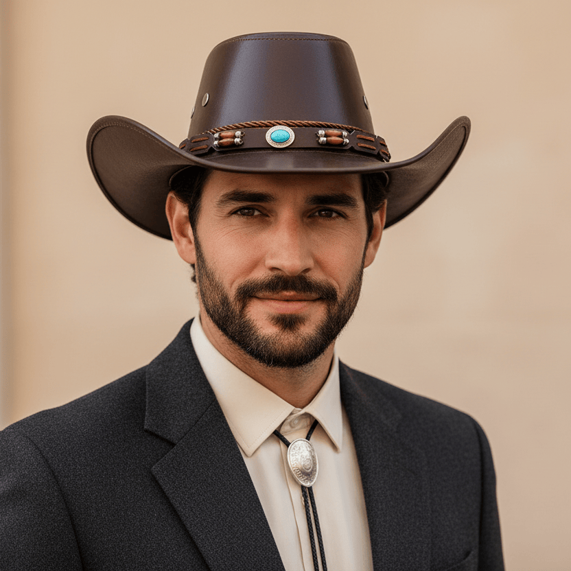 Chapeau Cowboy Cuir Western