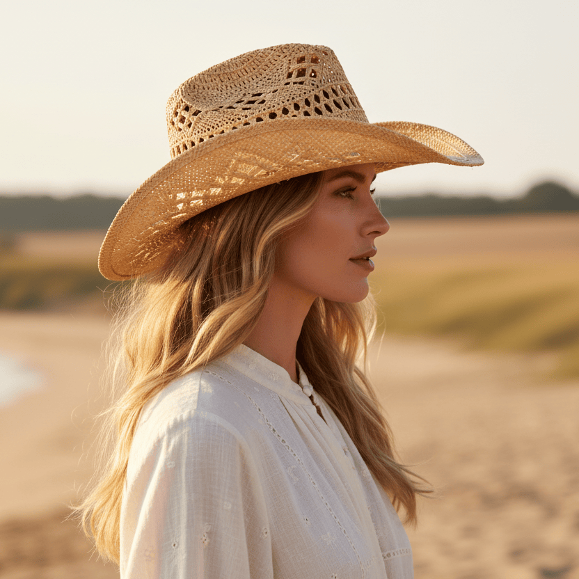 Chapeau Cowboy en Paille