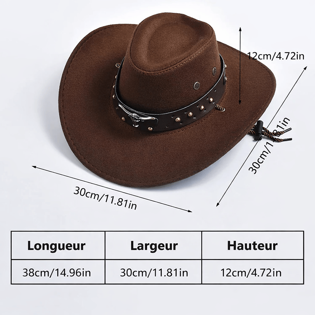 Chapeau Cowboy Marron