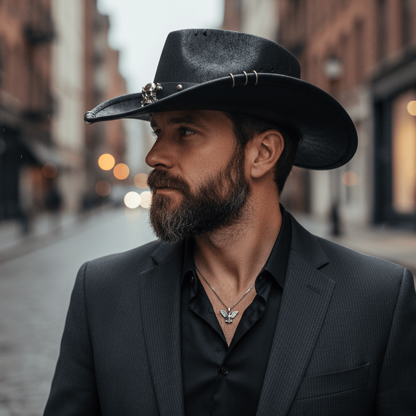 Chapeau Cowboy Squelette