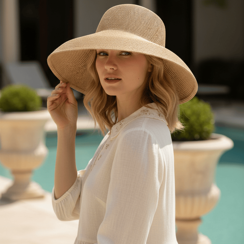 Chapeau de Paille à Large Bord