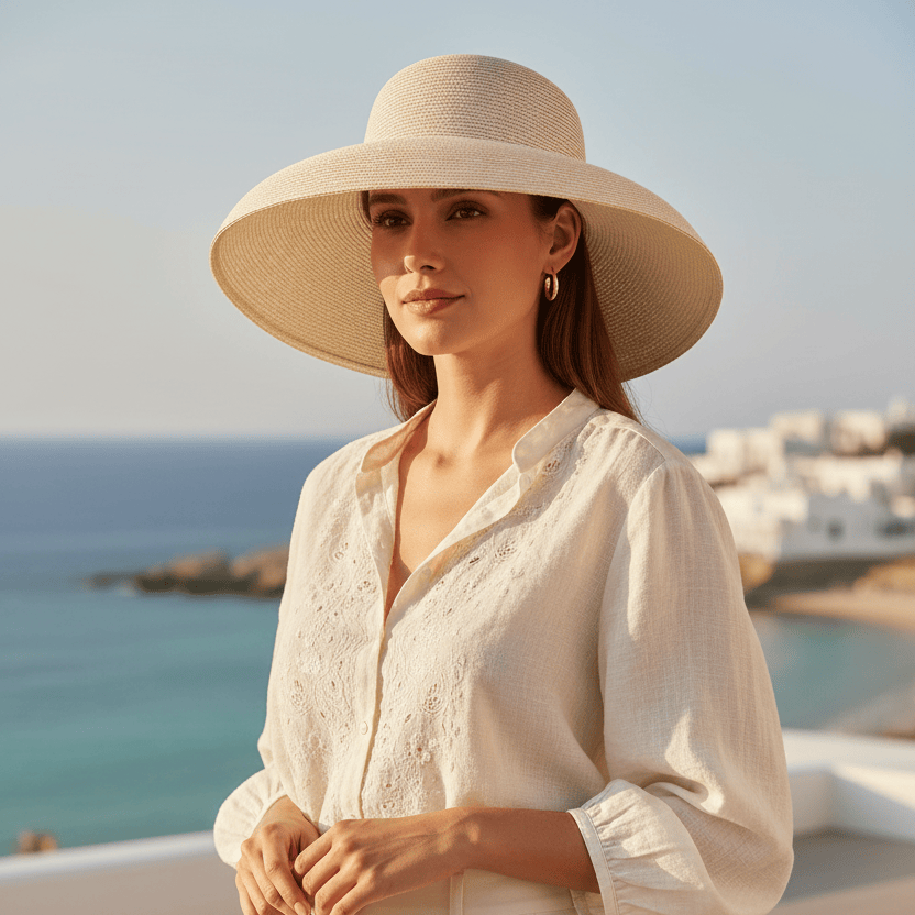 Chapeau de Paille à Large Bord