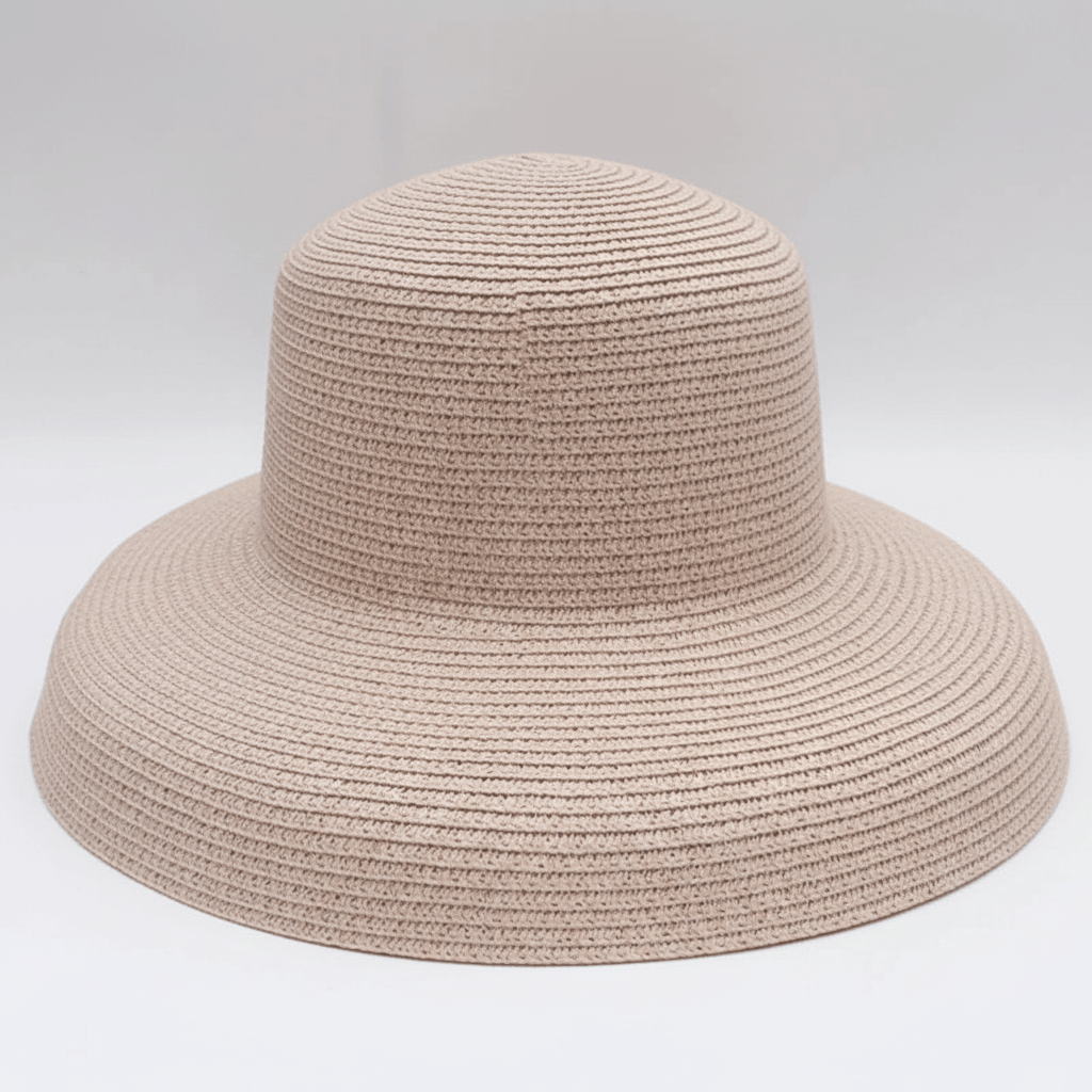 Chapeau de Paille à Large Bord Structuré