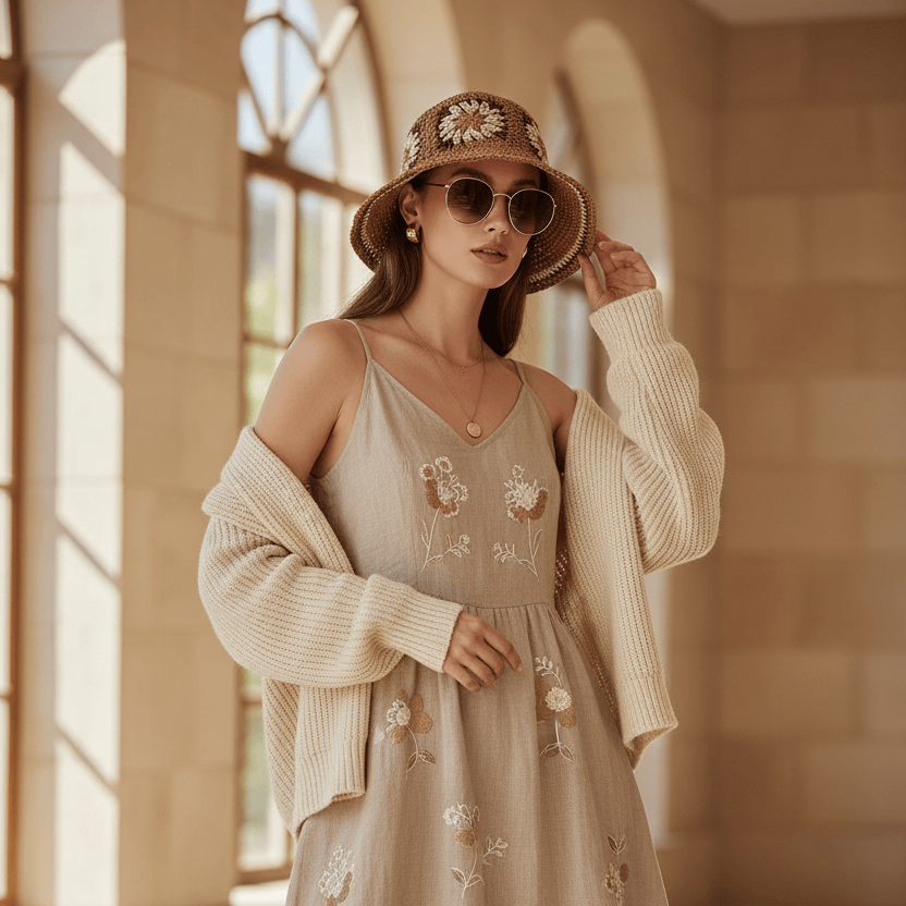 Chapeau de Paille Bob Fleur