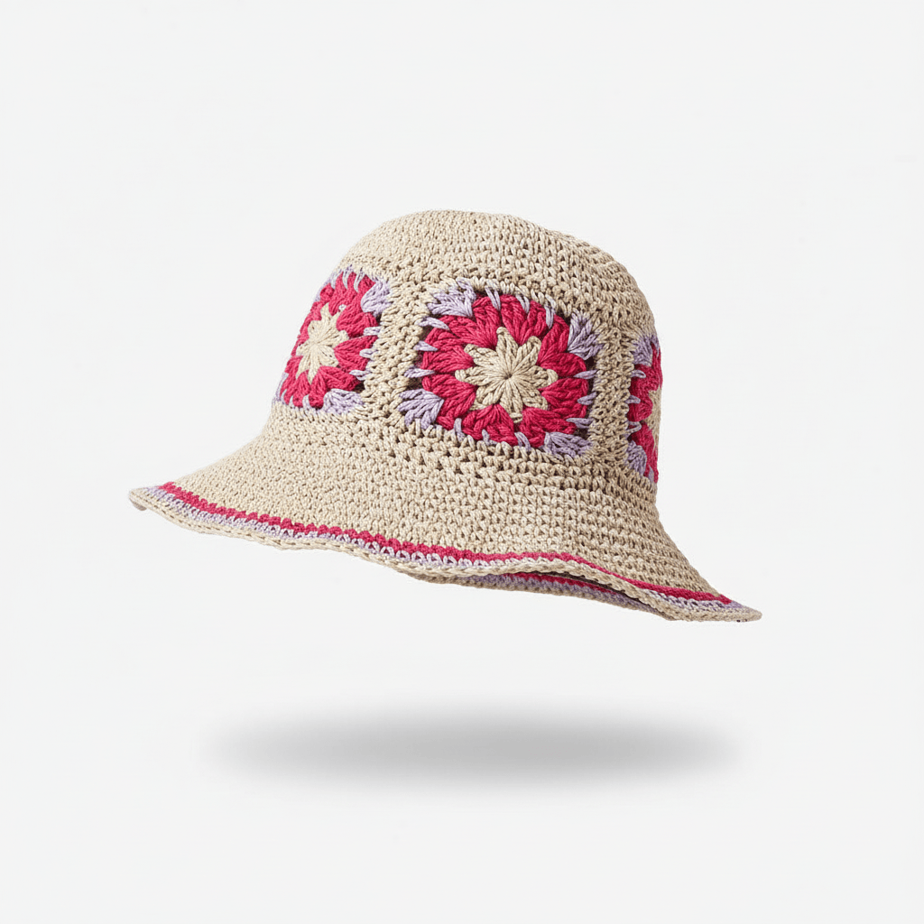 Chapeau de Paille Bob Fleur