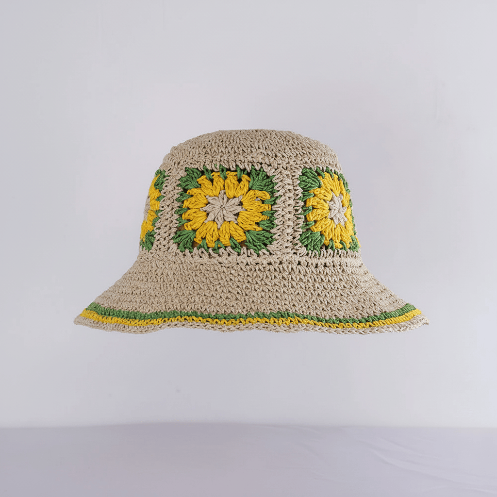 Chapeau de Paille Bob Fleur