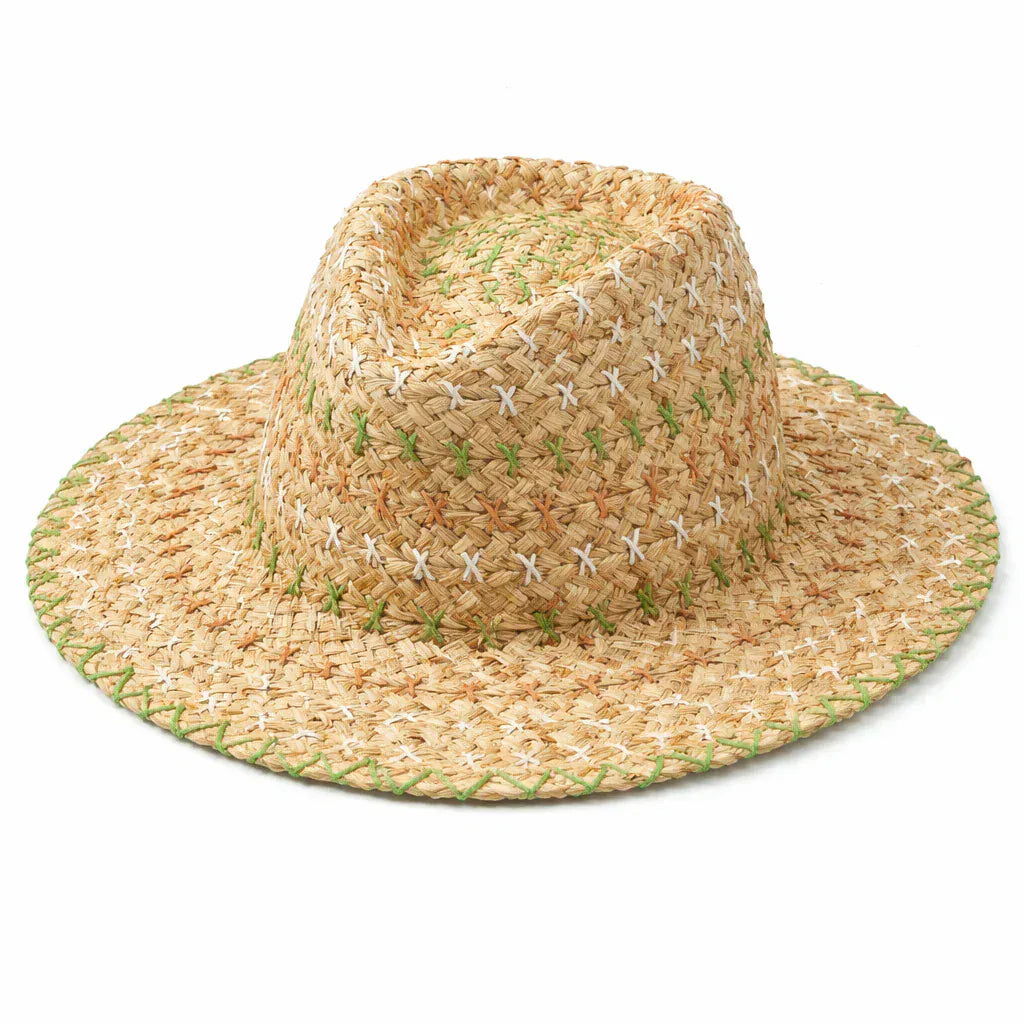 Chapeau de Paille Brodé Authentique