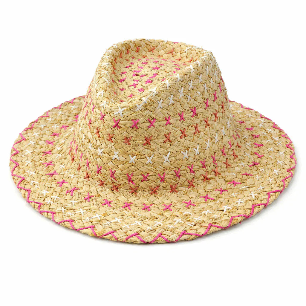 Chapeau de Paille Brodé Authentique