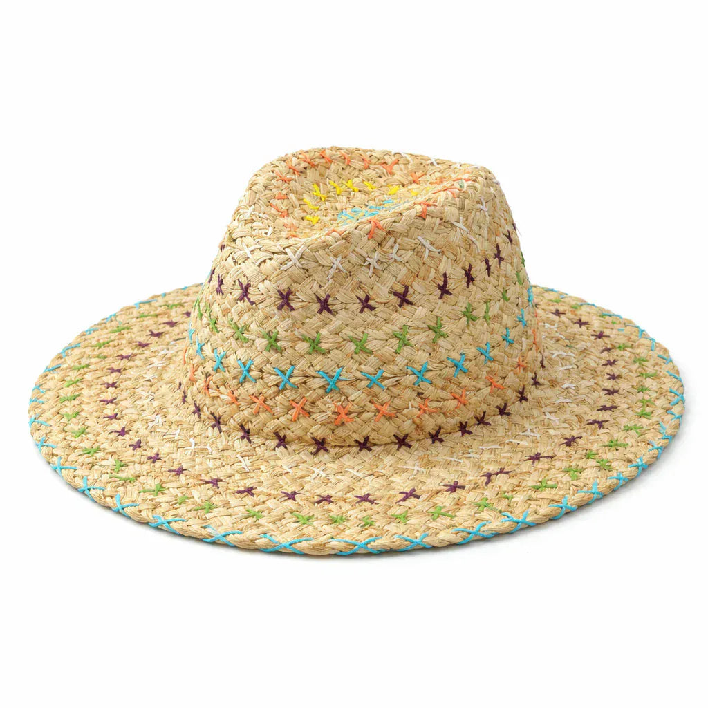 Chapeau de Paille Brodé Authentique