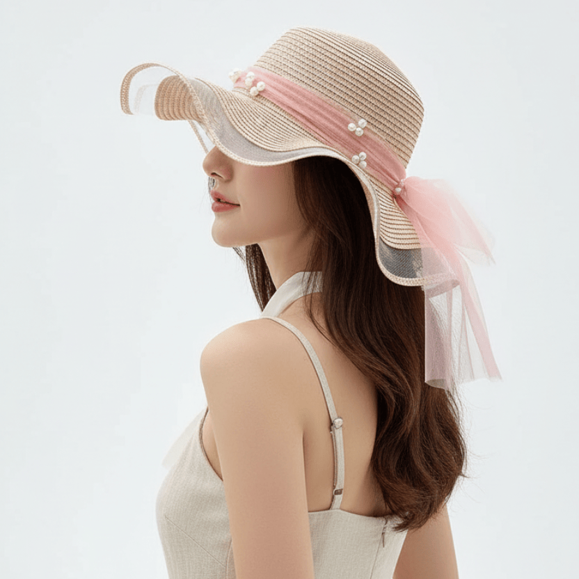 Chapeau de Paille Femme à vague