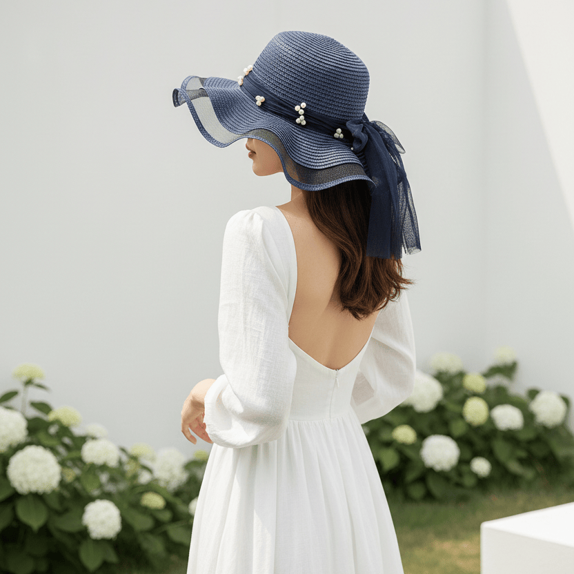 Chapeau de Paille Femme à vague