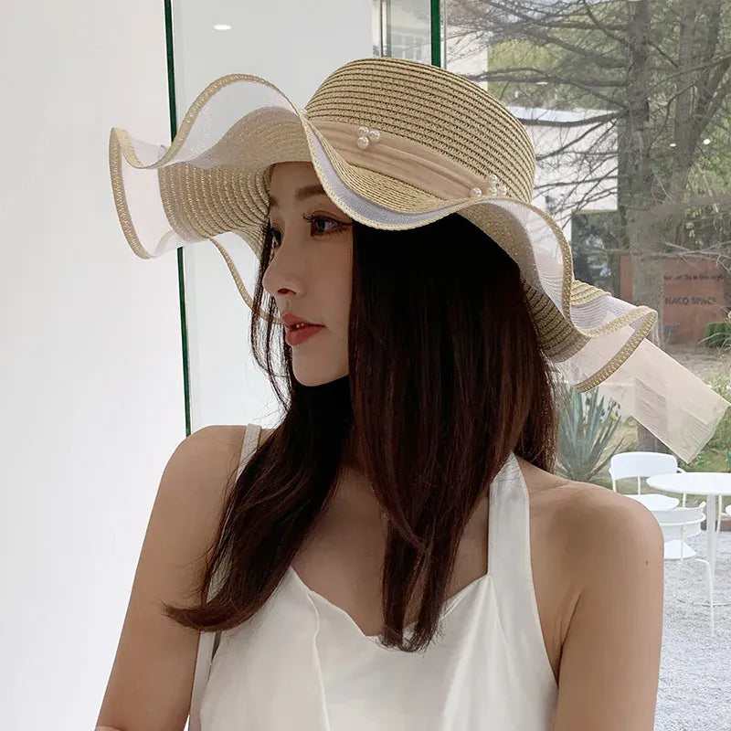 Chapeau de Paille Femme à vague